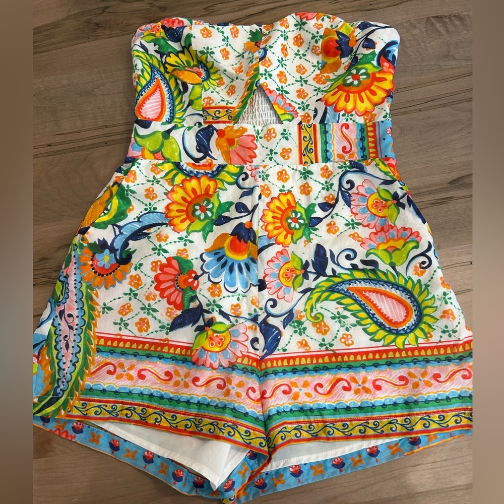 Amanda Uprichard Multicolor Floral Jumpsuit